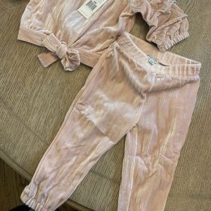 Velvet two piece outfit